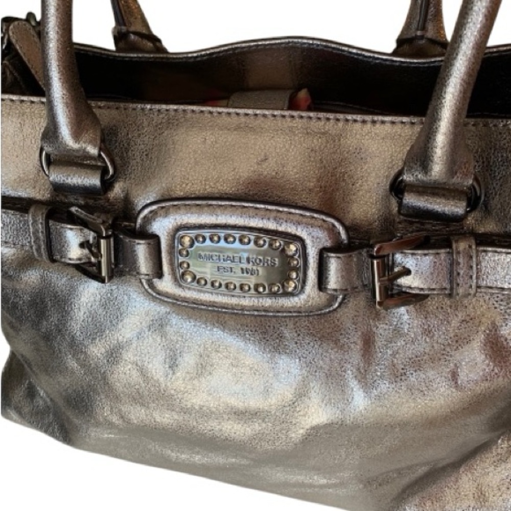 Michael Kors metallic tote